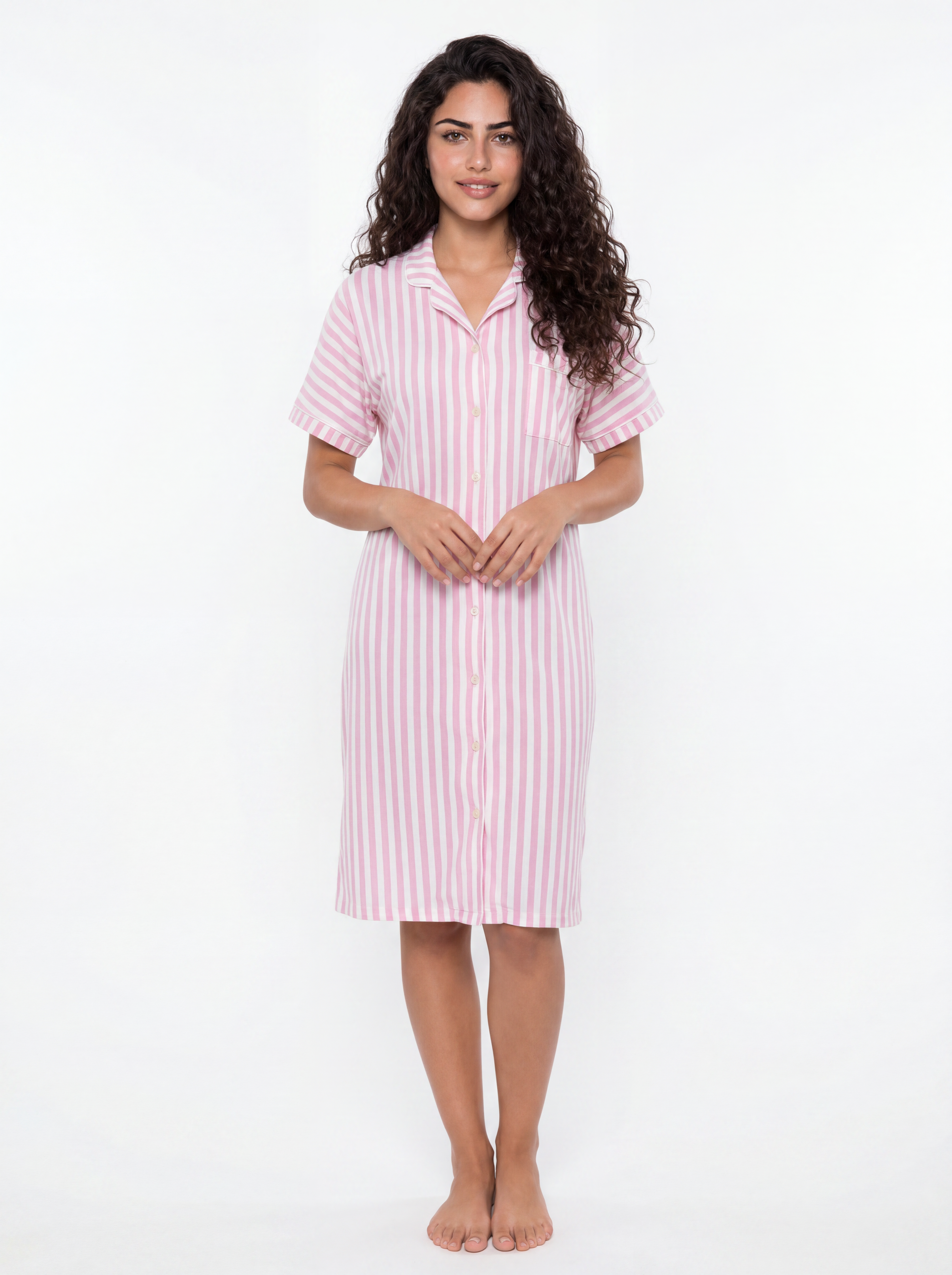Striped Nightshirt - Pink Main image