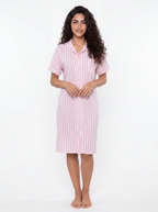 Striped Nightshirt - Pink