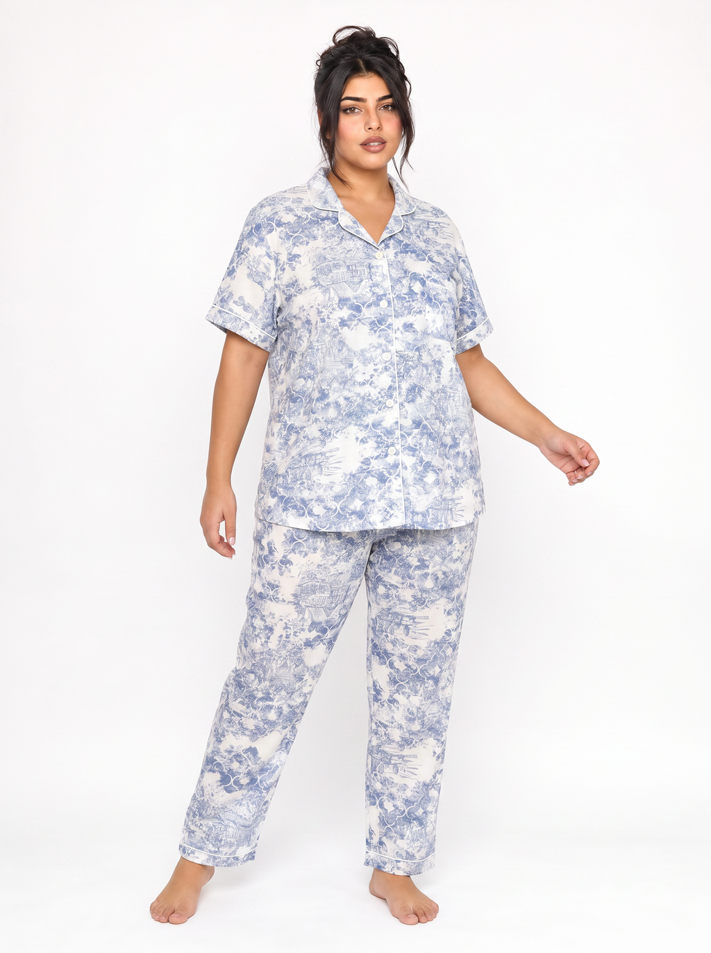 Cotton Pajama - Blue