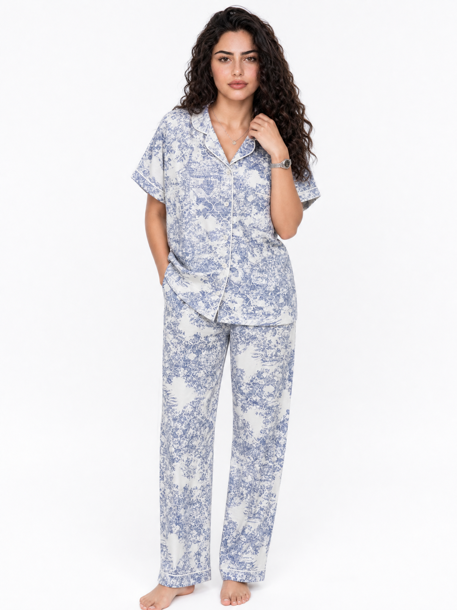 Cotton Pajama - Blue Main image