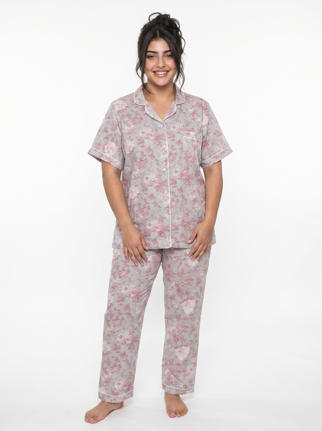 Floral Cotton pajama - Kashmir
