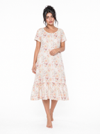Floral cotton Nightgown - Simon/off-white