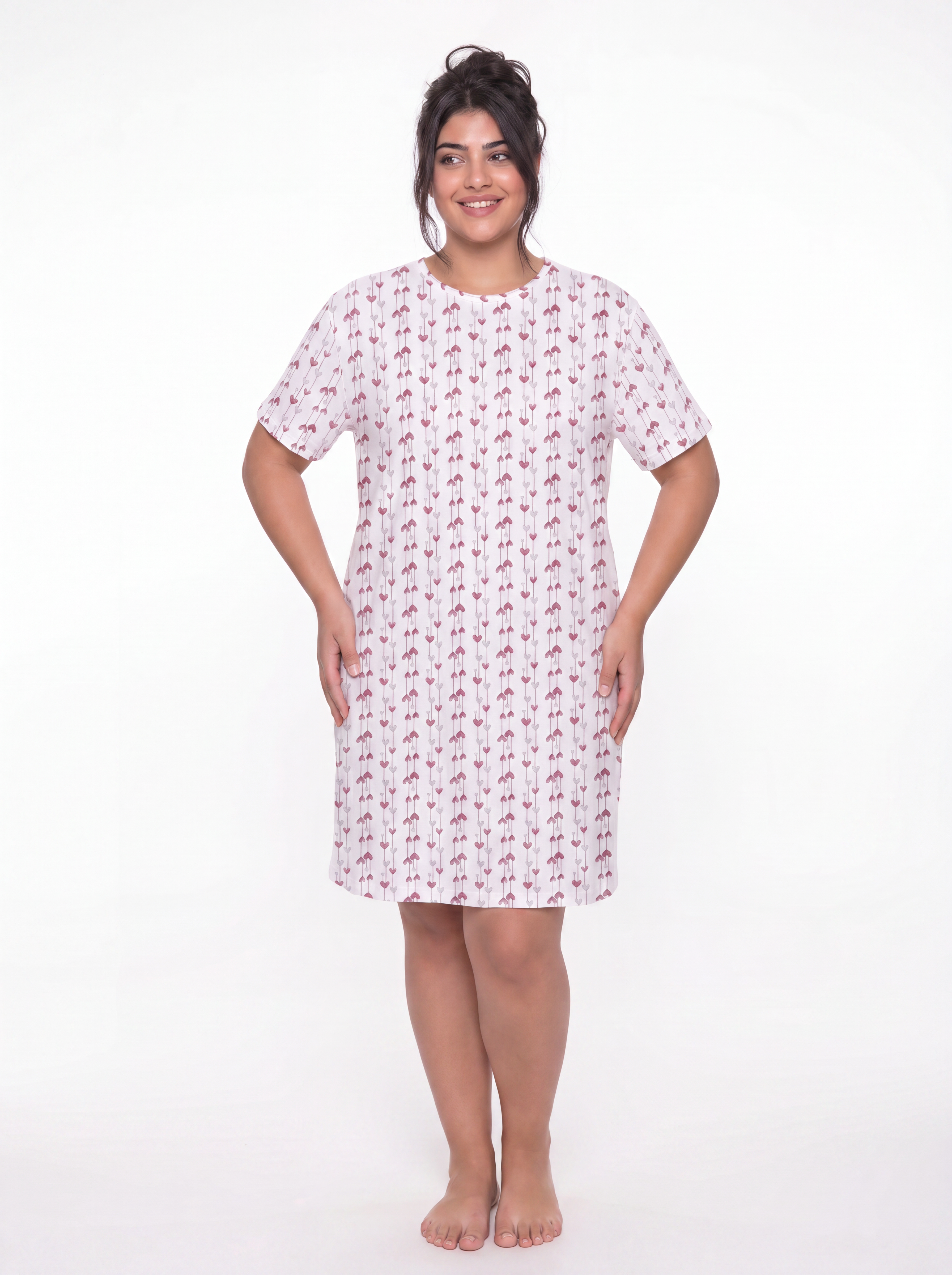 Cotton Nightshirt - Maroon
