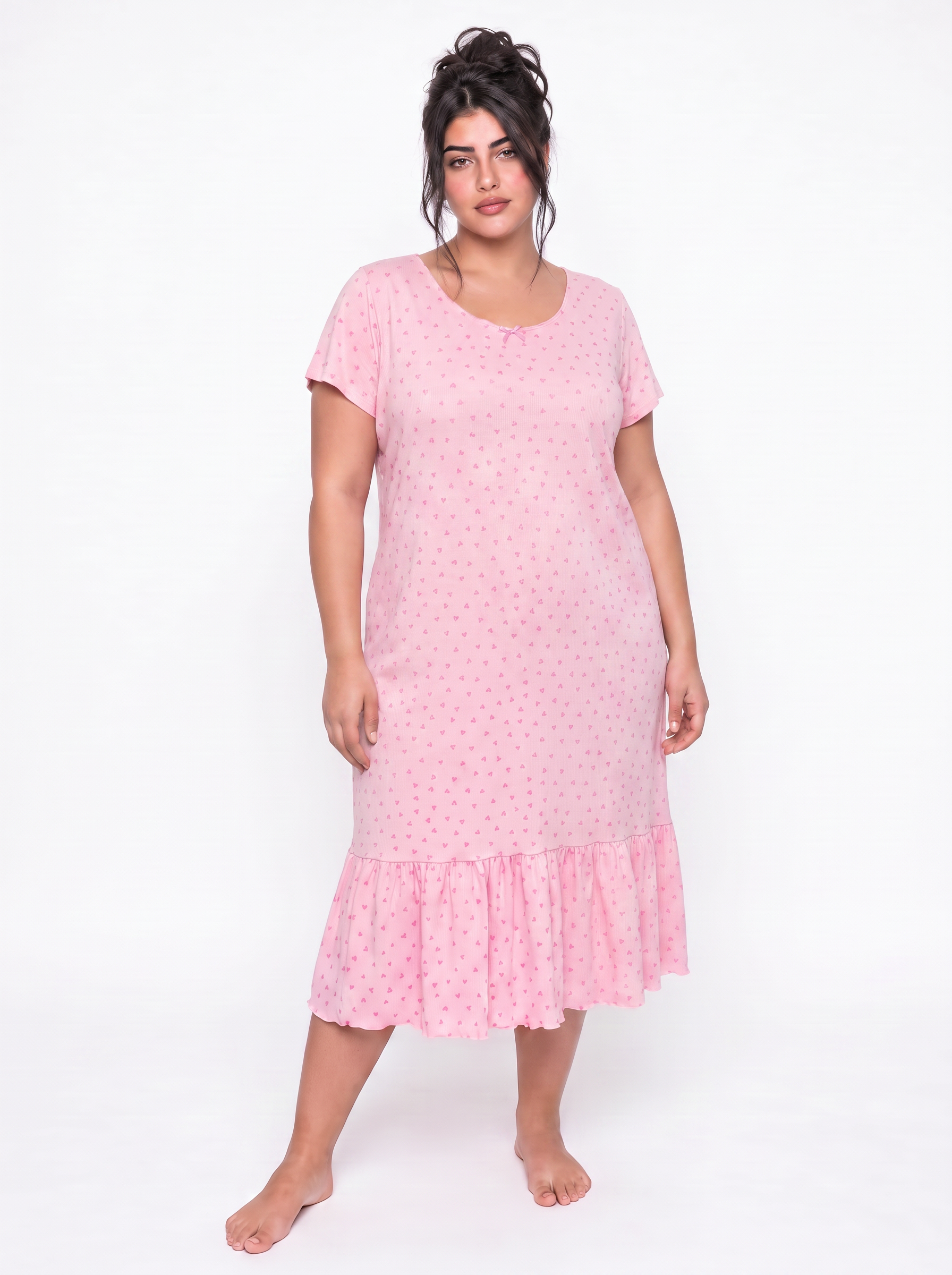 Cotton Nightgown - Pink/ fuchsia Secondary image