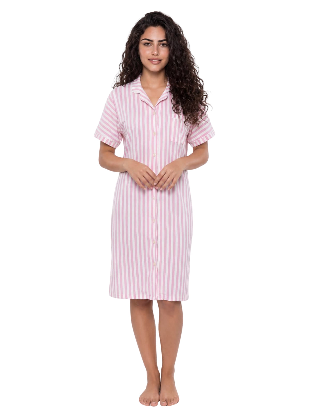 Striped Nightshirt - Pink Main image