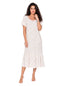Cotton Nightgown  - White/Pink