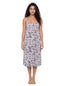 Cotton Strap Nightgown - Pink/Blue