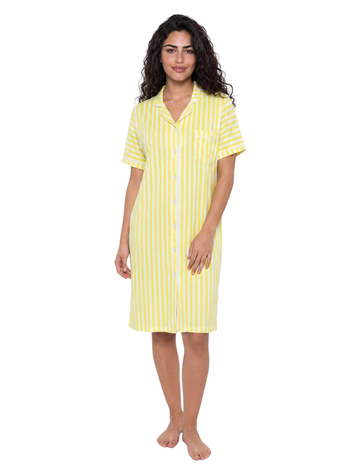 Striped Nightshirt - Yellow Main image