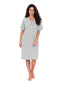 Floral cotton Nightshirt - Baby blue