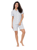 Cotton Pajama short - Gray