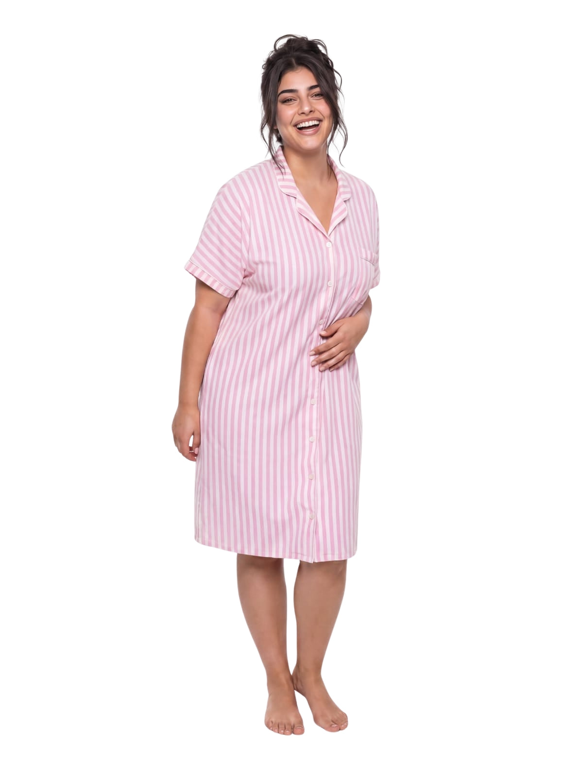 Striped Nightshirt - Pink Secondary image