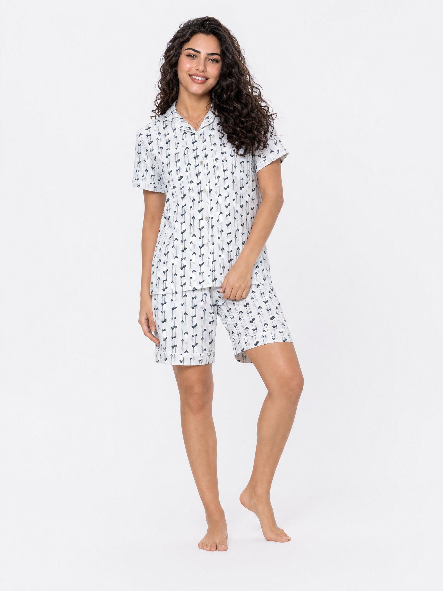 Cotton Pajama short - Gray Main image